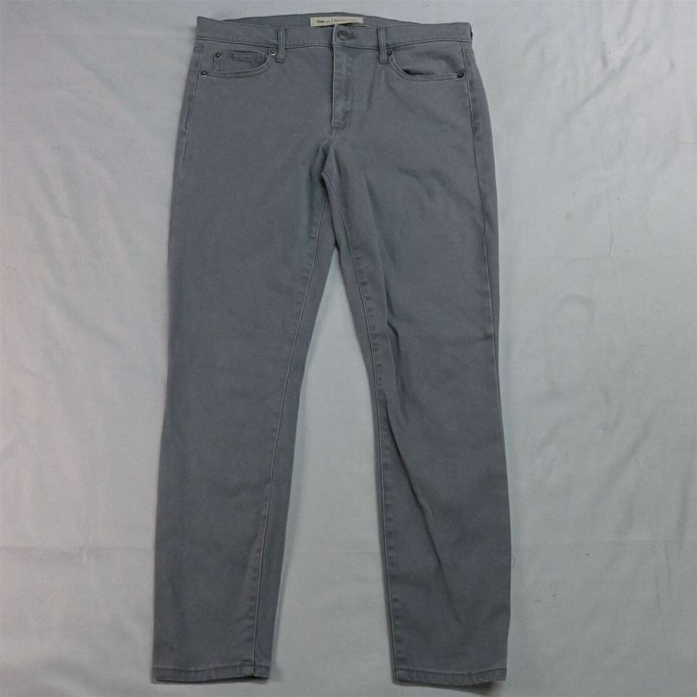 Gap‎ 30 True Skinny Ankle Gray Stetch Denim Jeans
